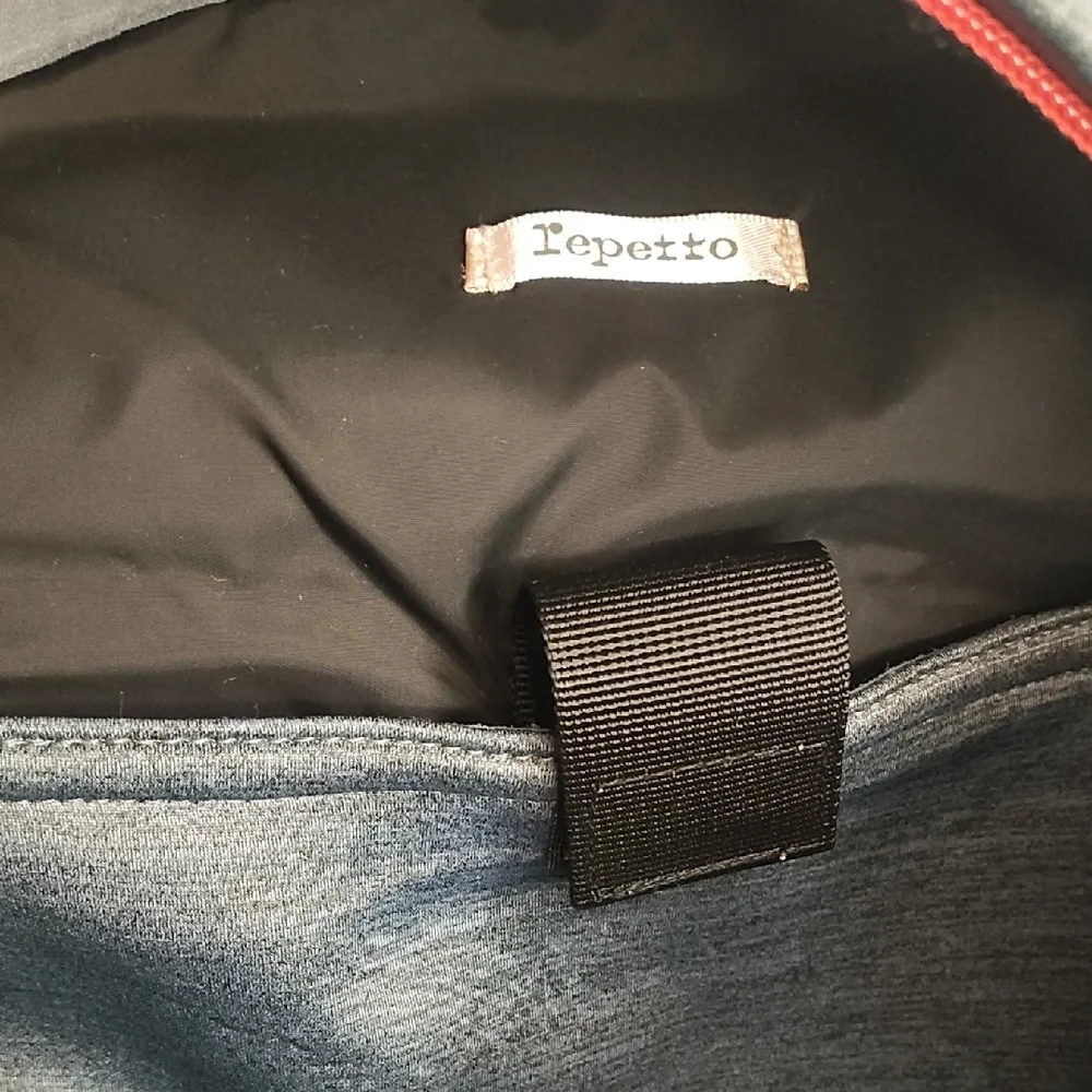 Repetto Gray and Black Backpack with Padded Straps‎